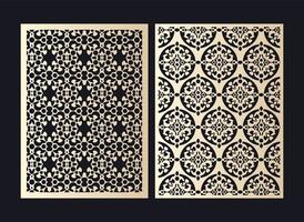 seamless die cut decorative pattern template vector