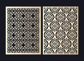 seamless die cut decorative pattern template vector