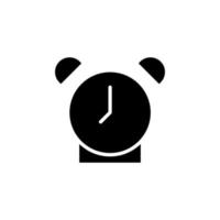 reloj, temporizador, plantilla de logotipo de ilustración de vector de icono sólido de tiempo. adecuado para muchos propósitos.