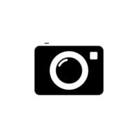 cámara, fotografía, digital, foto sólida icono vector ilustración logotipo plantilla. adecuado para muchos propósitos.