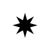 Stars, Night Solid Icon Vector Illustration Logo Template. Suitable For Many Purposes.