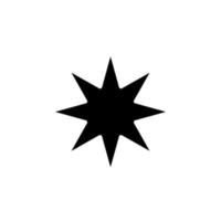 estrellas, plantilla de logotipo de ilustración de vector de icono sólido nocturno. adecuado para muchos propósitos.