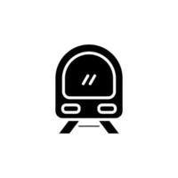 Train, Locomotive, Transport Solid Icon Vector Illustration Logo Template. Suitable For Many Purposes.