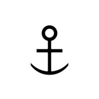 Anchor, Port Solid Icon Vector Illustration Logo Template. Suitable For Many Purposes.