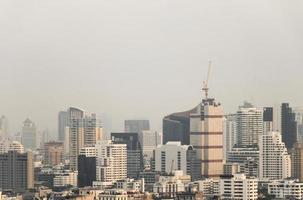 panorama de la ciudad de bangkok. rascacielos, paisaje urbano de la capital de Tailandia. foto