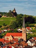 Colorful landscape view of little village Kappelrodeck photo