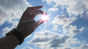 the sun is in the hands photo