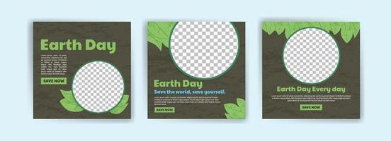 Earth Day. Education to protect the environment. Banner vector for social media ads, web ads, business messages, discount flyers and big sale banners.