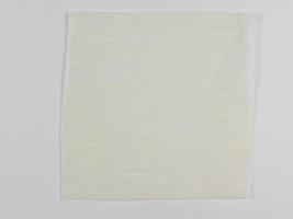 White fabric sample photo