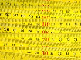 Wooden carpenter ruler photo