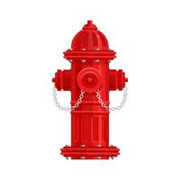 Fire Hydrant. Vector flat illustration isolated on white background