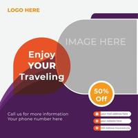 social media post template for business vector