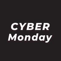 Print cyber Monday  shopping banner square design template vector