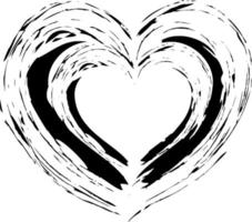 heart shape vector design isolated on a white background.