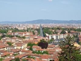 Turín panorama visto desde la colina de rivoli foto