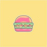 burger logo design vector