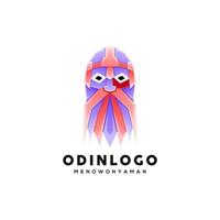 diseño del logotipo de odín vector