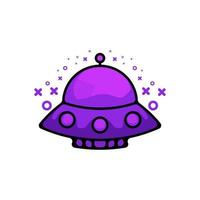 alien plane mascot logos, icons, stickers and t-shirts vector