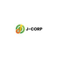colorful letter j logo design vector
