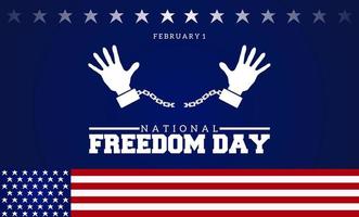 National freedom day theme template vector