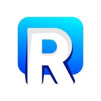 letter r logo vector