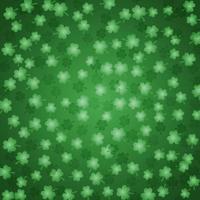 Saint Patrick's Day green shamrock pattern. Vector background.  Easy to edit design template for your projects.