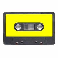 Tape cassette yellow label photo