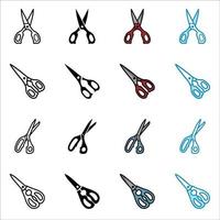 kitchen shears, scissor icon vector design template in white background