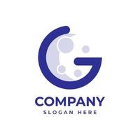 g moon logo design vector