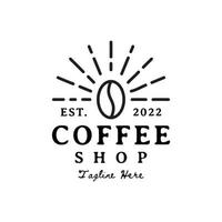 coffee vintage logo design vector
