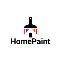 home paint logo design vector