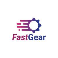 fast gear logo template vector