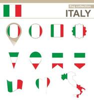 Italy Flag Collection vector