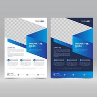 Corporate poster flyer design template vector