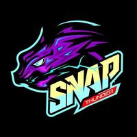 wolf mascot logo gaming ,illustration wolf head vector