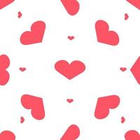 Pattern hearts background vector