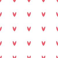 Pink pattern of  handdrawn hearts. Background for postcards and banners vector