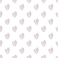 Red pattern with hearts with transparent background. Background for posters, banners. Valentine's Day. vector