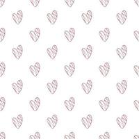 Red pattern with hearts with transparent background. Background for posters, banners. Valentine's Day. vector