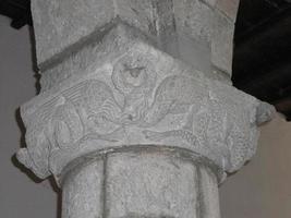 Capital in cathedral church in Montefiascone photo