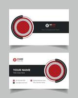 Creative elegant modern minimal company business card vector template