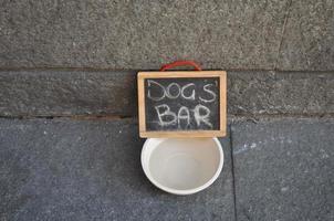 Dogs bar sign photo