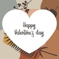 corazón abstracto vectorial para feliz día de san valentín. tarjeta de san valentin felicitaciones, saludos, sé mi san valentín. vector