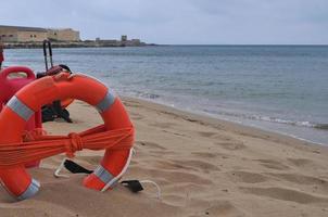 The beach in Trapani photo