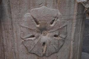 Ancient mask in Venice, Italy photo