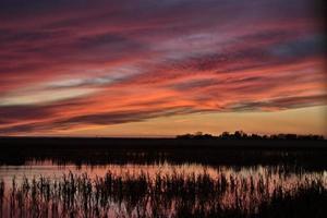 Sunset Rural Saskatchewan photo