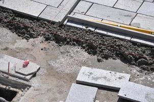 stone floor construction photo