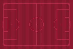 Red burgundy grass field background. Vector Football - Empty Soccer Field. Stock vector illustration