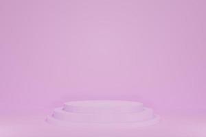 Background For Product Presentation and Pink Empty 3 Level Podiums photo