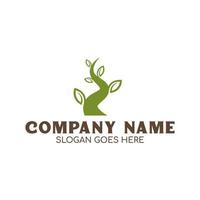 Tree vector design logo template